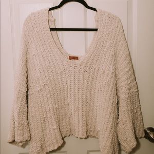 VICI chunky knit white sweater L